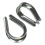 2x Wire Rope Clamps Hardware Wires Accessories Reliable Easy to Install Cable 1