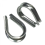 2x Wire Rope Clamps Hardware Wires Accessories Reliable Easy to Install Cable 5