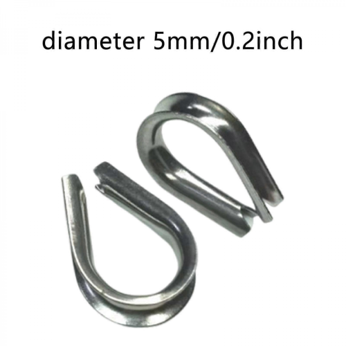 2x Wire Rope Clamps Hardware Wires Accessories Reliable Easy to Install Cable 1