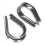 2x Wire Rope Clamps Hardware Wires Accessories Reliable Easy to Install Cable 4