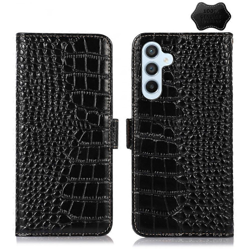 Crocodile Top Layer Cowhide Leather Phone Case 5008878006204