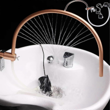 Supporto per la circolazione dell'acqua Head Spa girevole a 180 per doccia per parrucchieri