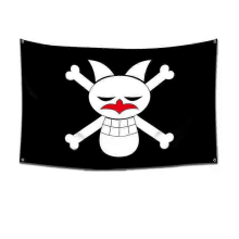 One Piece Pirate Skull Flag Home Bedroom Wall Decor Banner Painting Luffy Straw Hat Pirates Flag Toy Stapestries Wall Stickers