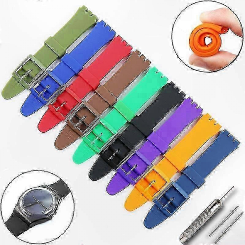 Soft 20mm TPU Watch Strap Replacement - Silicone Band for Wristwatches 1