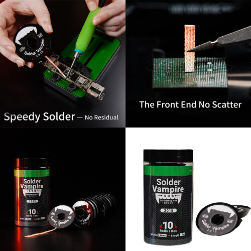 Solder Removal Braid Desoldering Wire Braid Tape Soldering Wick 1