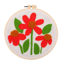 Punching Needle Embroidery Set Include Instruction Flower-203