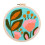 Punching Needlle Set with Flower Pattern Instruction Hoop-200 1