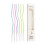 6Pcs Luxurious Curved Cake Candle Display Accessory for-color 1