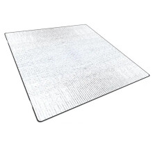Camping Tent Mat DoubleSided Insulating Aluminum Foil Pad Foldable 195x180 cm Color 2 Trekking Hiking Picnics Beach
