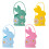 2pcs Sophisticated Easter Rabbit Gift Bags Portable Easter-Blue 2