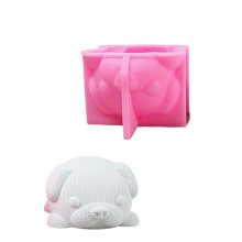 Knitted Dog Animal Silicone Candle Molds for Epoxy Resin Candle
