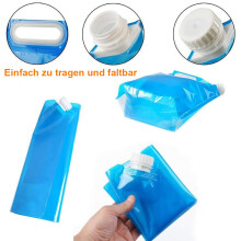 Sistema portatile di stoccaggio dell'acqua, sacca d'acqua pieghevole per campeggio e vacanze, materiale in PVC di alta qualità che garantisce durata