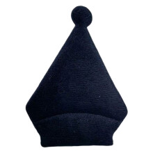 Cartoon Plush Ear Appliques Headband Hat Bag-1 black