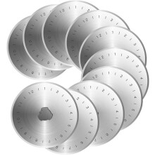 Präzisions-Rollschneiderklingen, 45 mm, hochwertige, scharfe Stoffschneideklingen für Quilt- und Nähzubehör, langlebige Wolframlegierung mit