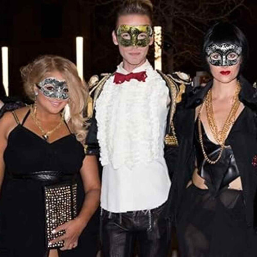 Βιντεζική μάσκα μεταμφίεσης Mardi Gras, αξεσουάρ πάρτι, μοναδικό σκαλιστό σχέδιο, 2
