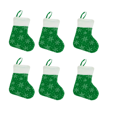 Elegant Christmas Mini Stockings, Personalizable Touch With Soft Velvet For Home Decor
