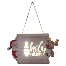 Beleuchtetes Weihnachtsschild als Erinnerungsstück, umweltfreundliches PVC, Dekoration für Einzug, Verlobung, batteriebetrieben, sanftes