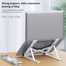 Ultradünner Laptop-Ständer, 10-stufig verstellbar, faltbar