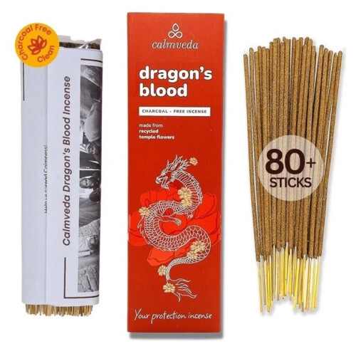 Calmveda Dragons Blood Charcoal-Free Incense Stick