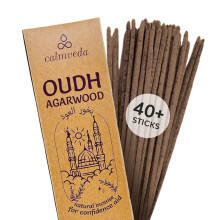 Calmveda MysticOudAgarwoodNatural Thick 9" Incense