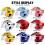 Helmet accessories Motorcycle Helmet 3-9 Years Abs,1 4