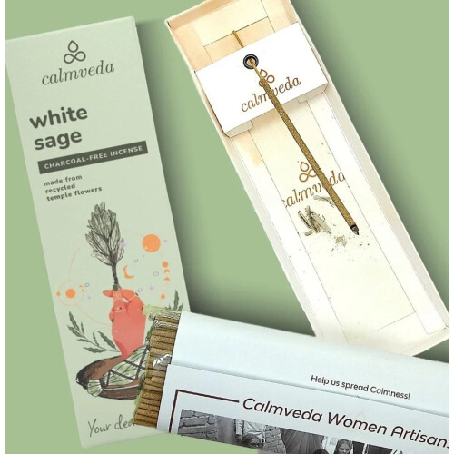 Calmveda White Sage Incense 80 Sticks Cleansing 2