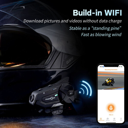 Helmet accessories R1 Pro Bluetooth Motorcycle Intercom,L1M, 2