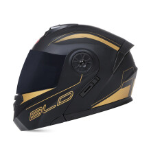 Helmet accessories Up Dual Lens Motorcycle Helmet,L,black red