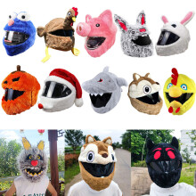 Helmet accessories Helmet Covers Funny Cartoon Plush,White Panda