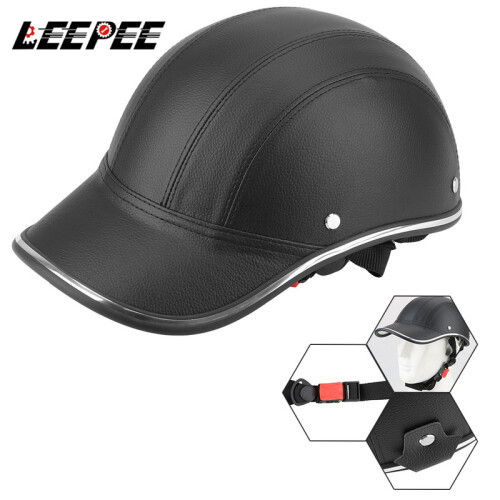 Helmet accessories For Cafe Racer Chopper Scooter,Black