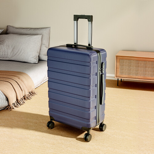 Living And Home 28 Inch Hardshell Rolling Luggage Trolley Travel Case, Blue 1