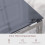 AINPECCA Silver 3Pcs Nesting Table Set Tempered Grey Glass 3