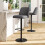Living And Home Set of 2 Height Adjustable Swivel Bar Stools 3