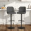 Living And Home Set of 2 Height Adjustable Swivel Bar Stools 2