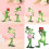 Figurines de couple de grenouilles,-grenouille de cour 3