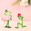 Figurines de couple de grenouilles,-grenouille de cour 7