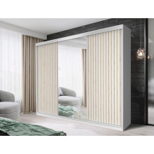 (WHITE, 250CM) FHI-kingston Modern Sliding Door Wardrobe