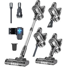 Cordless Vacuum Cleaner Stick Vacuums - Powerful Lightweight Electric Brooms Upright Handheld Wireless Bagless Battery Rechargeable