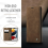 For iPhone 15 Pro Max Leather Flip Stand Cover Wallet Phone Case Brown 1