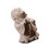 Handgefertigte Mönchsstatue aus Harz, sitzende-Sandfarbe 1