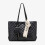 (Black) Large Capacity Shoulder Tide Printed Tote 3