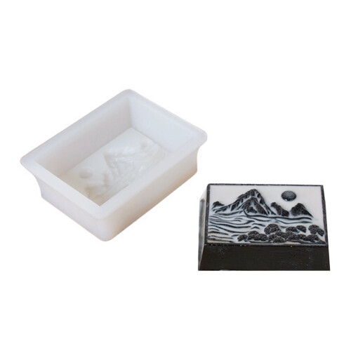 Fondant-Schokoladenformen, Landschaftsmalerei, Silikonformen,