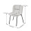 Living And Home 2Pcs Teddy Fleece Upholstered Dining Chairs 6
