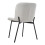 Living And Home 2Pcs Teddy Fleece Upholstered Dining Chairs 4