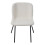 Living And Home 2Pcs Teddy Fleece Upholstered Dining Chairs 3