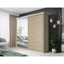 (OAK, 180CM) FHI-kingston Modern Sliding Door Wardrobe