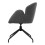 Living And Home Linen Upholstered Modern Swivel Chair, Grey 5