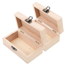 2 Piezas Caja Madera Para Manualidades Y Organizador De Joyas