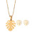 Conjunto Colar E De Monstera Premium 1