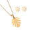 Conjunto Colar E De Monstera Premium 3
